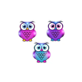 Owls in Assorted Colors Flashing Body Light Necklace