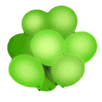 LED Balloons Five Pack Green