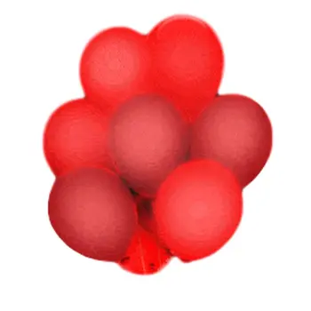 LED Balloons Five Pack Red