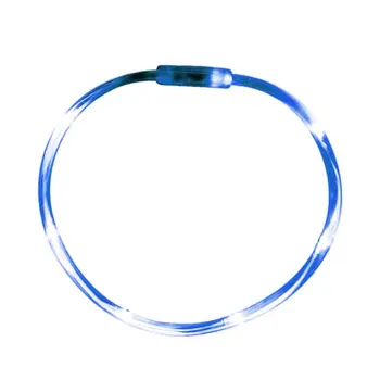 Blue Fiber Optic Tube Necklace