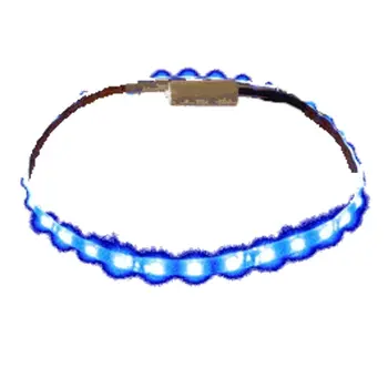 Blue LED Flexible Light Strip White Background