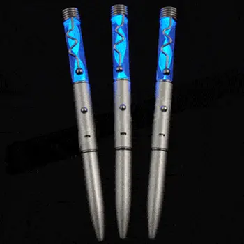 Blue Light Spiral Pen