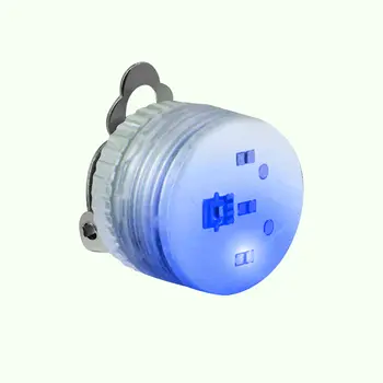 Blue White Clip Flashing Body Light Lapel Pins Pack of 25