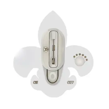 Fleur de Lis Flashing Body Light Lapel Pins