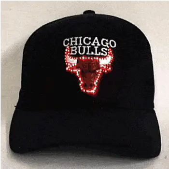 Chicago Bulls Flashing Fiber Optic Cap