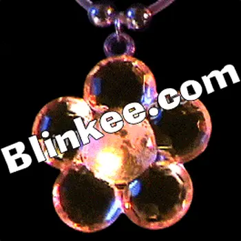 Color Changing LED Round Flower Necklace