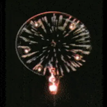 Fireworks Flashing Body Light Lapel Pins