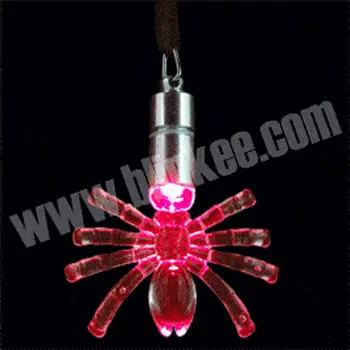 Flashing Acrylic Tarantula Necklace