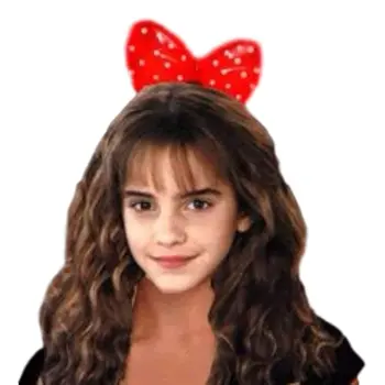Light Up Hard Shell Bow Headband Red