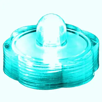 Submersible Floral LED Light Turquoise