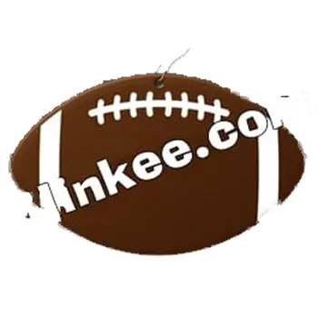 Football Medallion Charm with J Hook for Necklace