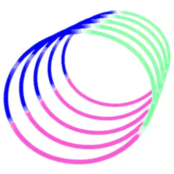 Glow Necklace Tri Color Blue Pink Green Tube of 25