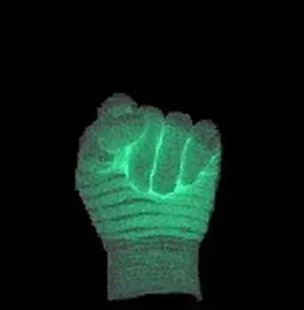 Glowing Gloves One Pair Large