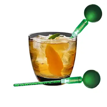 Green Cocktail Party Light Up Swizzle Stick Drink Stirrer