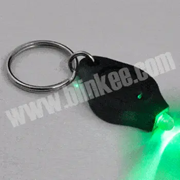 Green Feauxton LED Light Key Rings