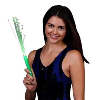 Green Fiber Optic Wands with Jade LEDs