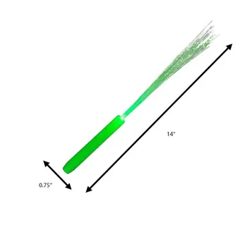 Green Fiber Optic Wands with Jade LEDs