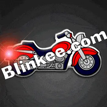 Harley Motorcycle Flashing Body Light Lapel Pins