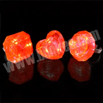 Huge Gem Ring Red Assorted Shapes