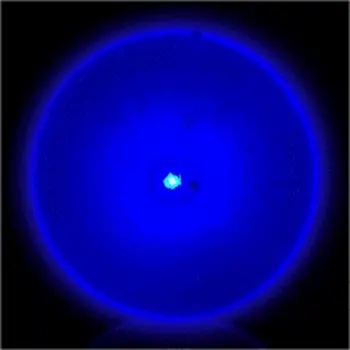 Imprintable Blue Circle Flashing Body Light Lapel Pins
