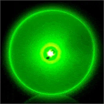 Imprintable Green Circle Flashing Body Light Lapel Pins