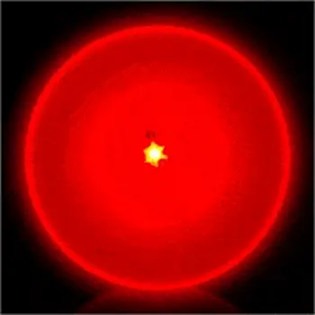 Imprintable Red Circle Flashing Body Light Lapel Pins
