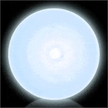 Imprintable White Circle Flashing Body Light Lapel Pins