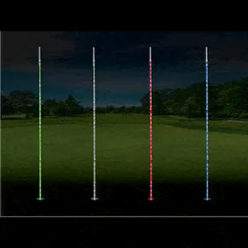 LED 78 Inch Green Flag Stick