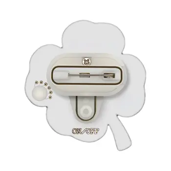 Four Leaf Clover Flashing Body Light Lapel Pins
