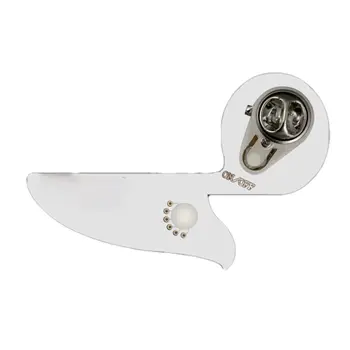 Music Note Flashing Body Light Lapel Pins