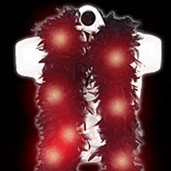 LED Feather Boa Black