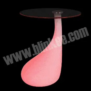 LED Glass Top Table