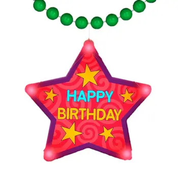 Huge Happy Birthday Star Assorted Beaded Necklace