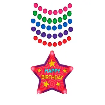 Huge Happy Birthday Star Assorted Beaded Necklace