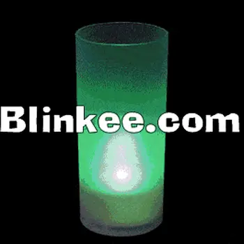 LED Multicolor Flame Pillar Candle