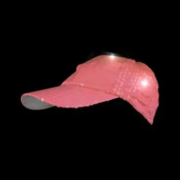 LED Sequined Baseball Hat Coral