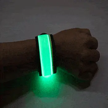 LED Slap Bracelet Green