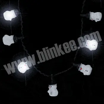 LED Snowman String Lights Necklace