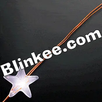 LED String Lights with White Stars