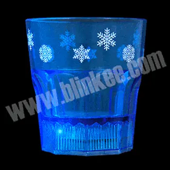 LED Winter Snowflake Party Glass