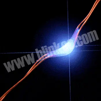 LED Wire String Lights Blue 76 Inch