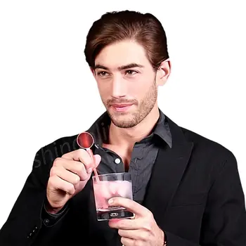 Red Cocktail Party Light Up Swizzle Stick Drink Stirrer