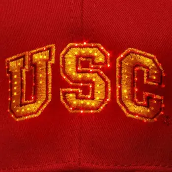 Southern California USC Trojans Flashing Fiber Optic Cap