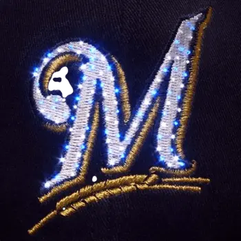 Milwaukee Brewers Flashing Fiber Optic Cap