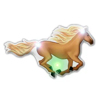 Horse Flashing Body Light Lapel Pin