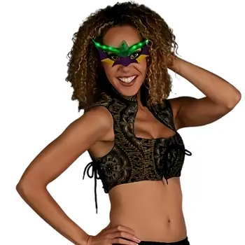 Light Up Mardi Gras Mask