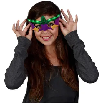 Light Up Mardi Gras Mask