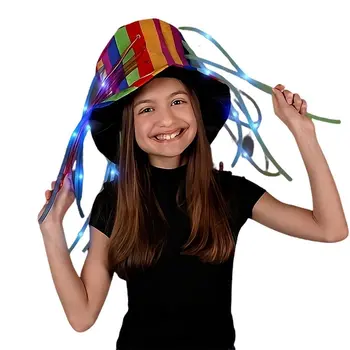 Multicolor LED Noodle Hat Flashing Dreads