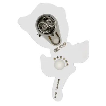 Rose Flashing Body Light Lapel Pins