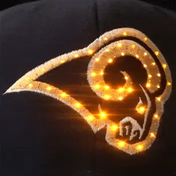 Los Angeles Rams Flashing Fiber Optic Cap